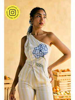 Lea Clothing - Womens Phool One-Shoulder Top