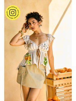 Lea Clothing - Bagicha Breeze Tie-Up Top
