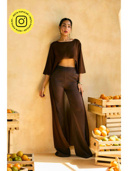 Lea Clothing - Brown Cocoa Trail Tailored Trousers