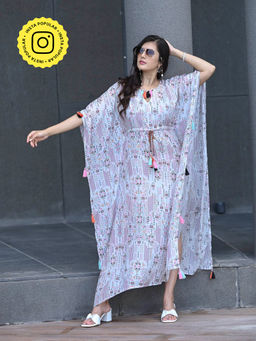 Mahee Jaipur - Long Island Muslin Kaftan Dress
