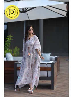 Mahee Jaipur - Long Island Muslin Kaftan Dress