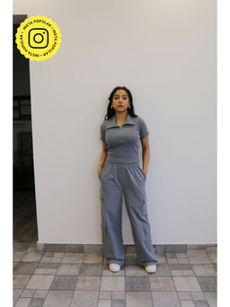 Obleka - Grey Half Sleeves Terry Co-Ord (Set of 2)