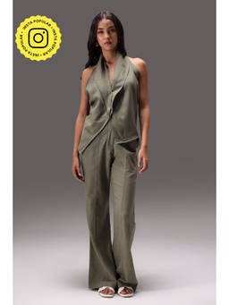 Obleka - Olive Olivia Linen Co-Ord (Set of 2)