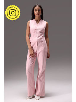 Obleka - Pink The Power Waistcoat Cotton Duck Co-Ord (Set of 2)