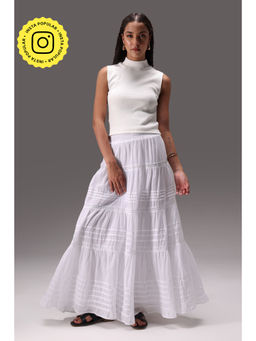 Obleka - White Vanilla Rib Co-Ord (Set of 2)