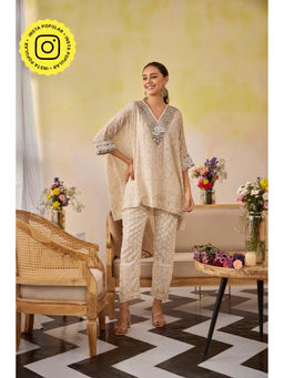 Pratapsons - Cream Chic Co-Ord Set