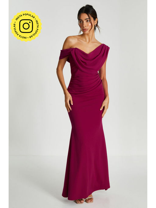 short champagne mother of the bride dresses Print Off Shoulder Dress Color:White/Pink/Gold Size  US 18W this dress ensures every Vince - Sleeveless Wrap