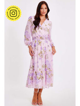 Quiz Clothing - Lavender Women Maxi Dress