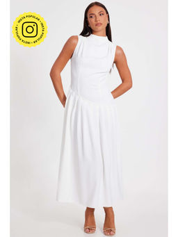 Quiz Clothing - White Women Fit And Flare Gown
