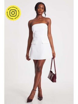 Quiz Clothing - Women Mini Dress - White