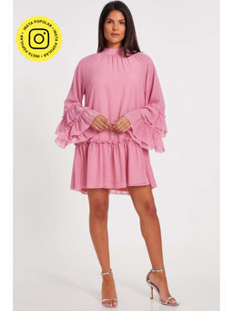 Quiz Clothing - Pink Women Fit And Flare Dress