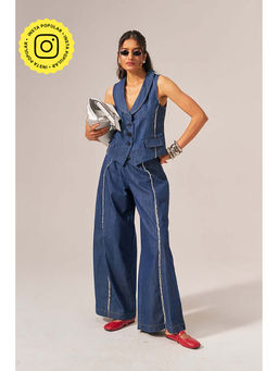 SPACE - Isabelle Cotton Blue Denim Co-Ord Set