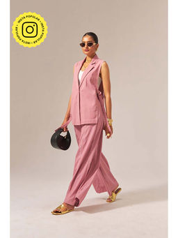 SPACE - Phool Cotton Pink Denim Co-Ord Set