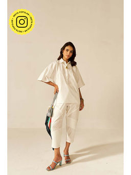 SPACE - Ikigai White Top And Bag Pant