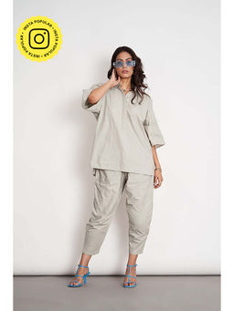 SPACE - Ikigai Grey Top And Bag Pant