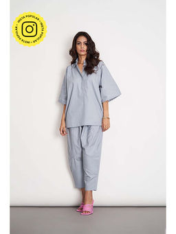 SPACE - Ikigai Blue Top And Bag Pant