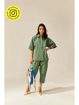SPACE - Ikigai Green Top And Bag Pant