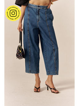 SPACE - Coco Jalebi Barrel Style Blue Pants