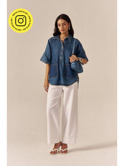 SPACE - Cloudline Blue Shirt With Pant