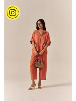SPACE - Dusk Peach Shirt With Pant