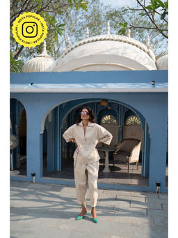 SPACE - Giza White Top And Pant