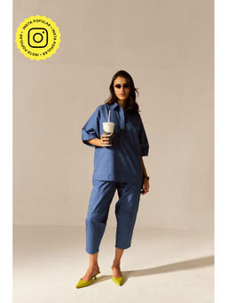 SPACE - Ikigai Coastal Blue Shirt With Pant