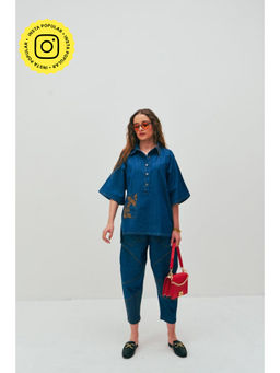 SPACE - Ikigai Z Blue Shirt With Pant