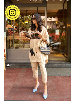 SPACE - Lavasa Beige Shirt With Pant