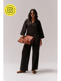 SPACE - Pataka Black Top And Pant