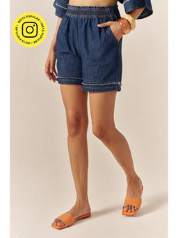 SPACE - Petals Blue Shorts