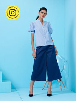 Style Island - SIBC16-02 Sky Blue Shirt for Women