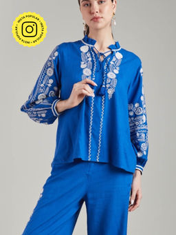Style Island - Amelie Blue Top