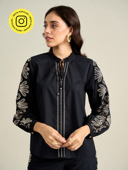 Style Island - Kate Black Top for Women