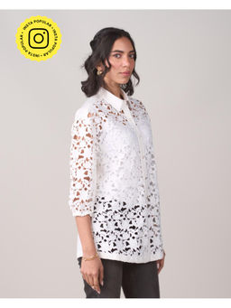 Style Island - Amber White Blouse