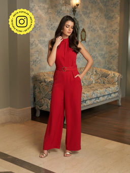 Style Island - Red Scarlet Jumpsuit