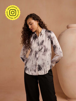 Style Island - White Sharon Satin Shirt