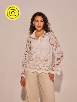 Style Island - Gracy Lace Top - White