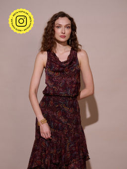Style Island - Sharon Cowl Neck Top
