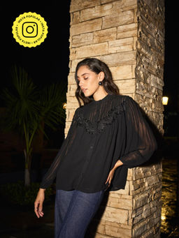 Style Island - Black Alisha Top