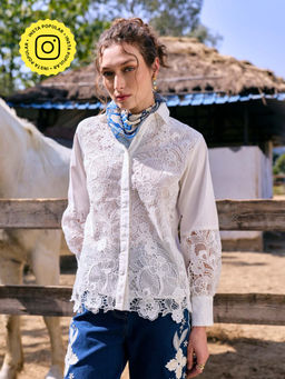 Style Island - White Eden Lace Shirt
