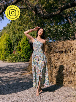 Style Island - Green Stella Printed Dress