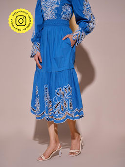 Style Island - Blue Jane Cutwork Skirt