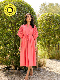 Style Island - Pink Roseanne Dress with Belt
