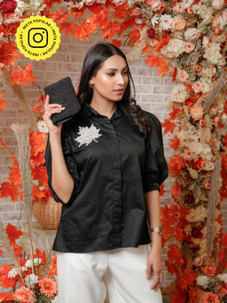 Label Swish - Black Pearl Maple Leaf Shirt