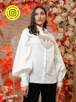 Label Swish - White Valentine In Time Shirt