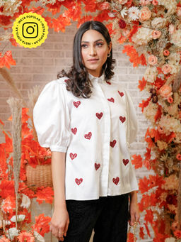Label Swish - White P.s I Love You Shirt