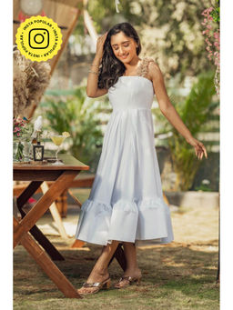 Label Swish - Extravagant White Midi Dress