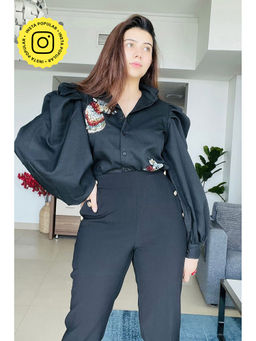 Label Swish - Black Unicorn Patch Shirt