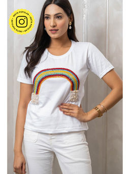 Label Swish - White The Rainbow T-Shirt