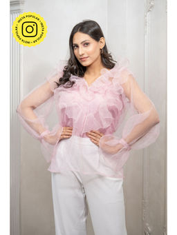 Label Swish - Bloom Baby Pink Organza Frill Top Inner (Set of 2)